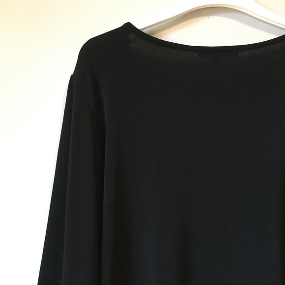 Green Envelope USA Made Witchy Black Bell Sleeve Top - Picture 7 of 16